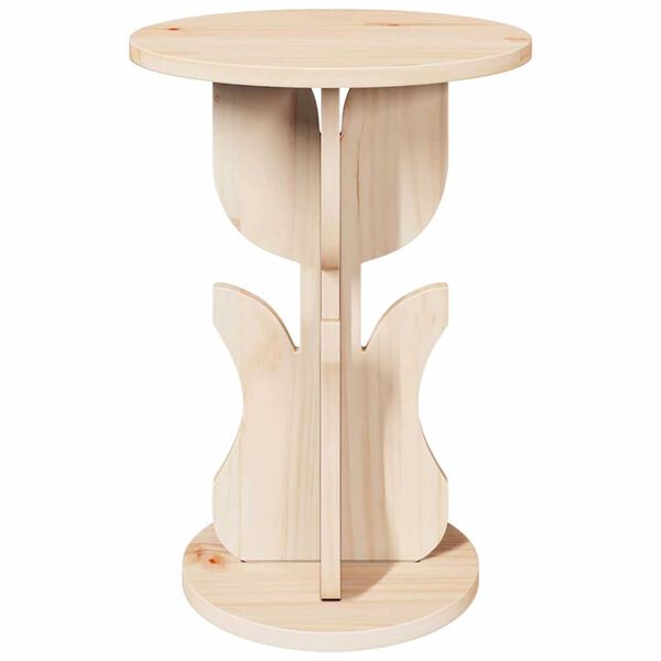 vidaXL Τραπεζάκι Πλευράς Φυσικό 39.5 x 39.5 x 53.5 εκ