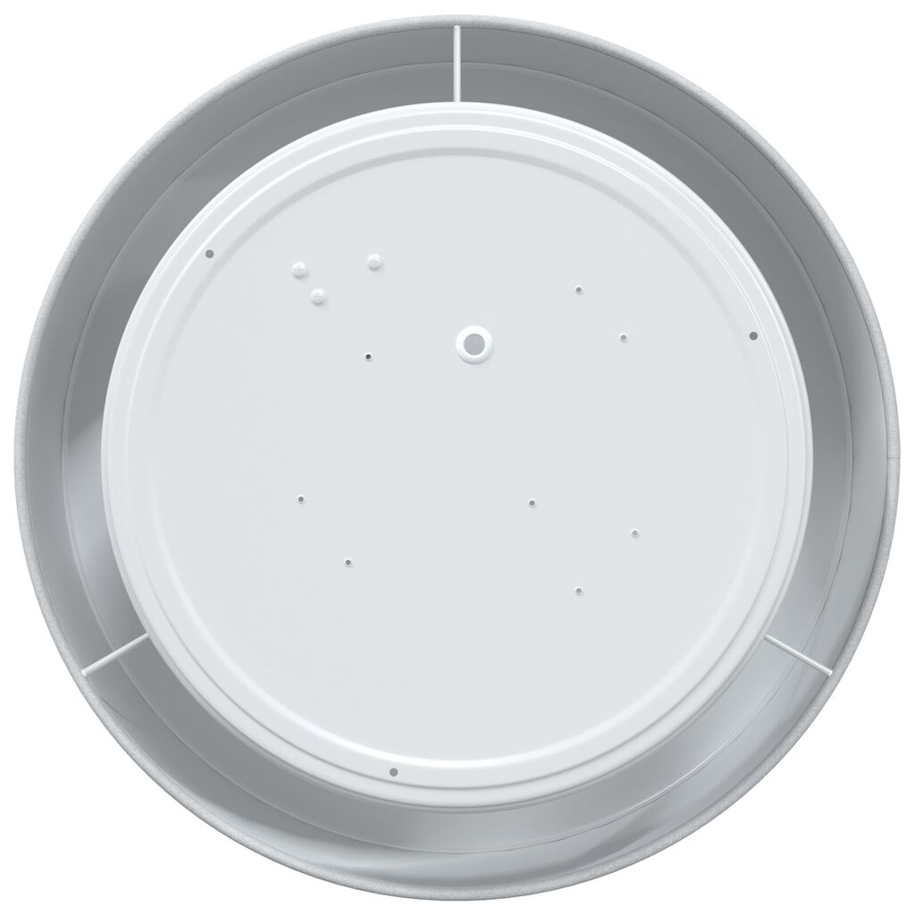 vidaXL Λάμπα Οροφής Γκρι 30 x 13.5 εκ. ύφασμα