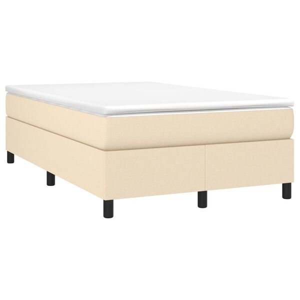 vidaXL &Kappa;&rho;&epsilon;&beta;ά&tau;&iota; Boxspring &mu;&epsilon; &Sigma;&tau;&rho;ώ&mu;&alpha; &Kappa;&rho;&epsilon;&mu; 120x200 &epsilon;&kappa;. &Upsilon;&phi;&alpha;&sigma;&mu;ά&tau;&iota;&nu;&omicron;