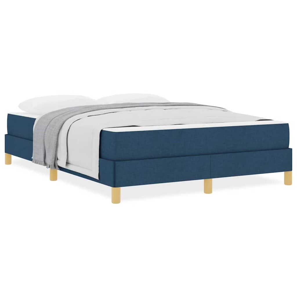 vidaXL Κρεβάτι με ελατήρια Μπλε και Καφέ 160 x 200 cm