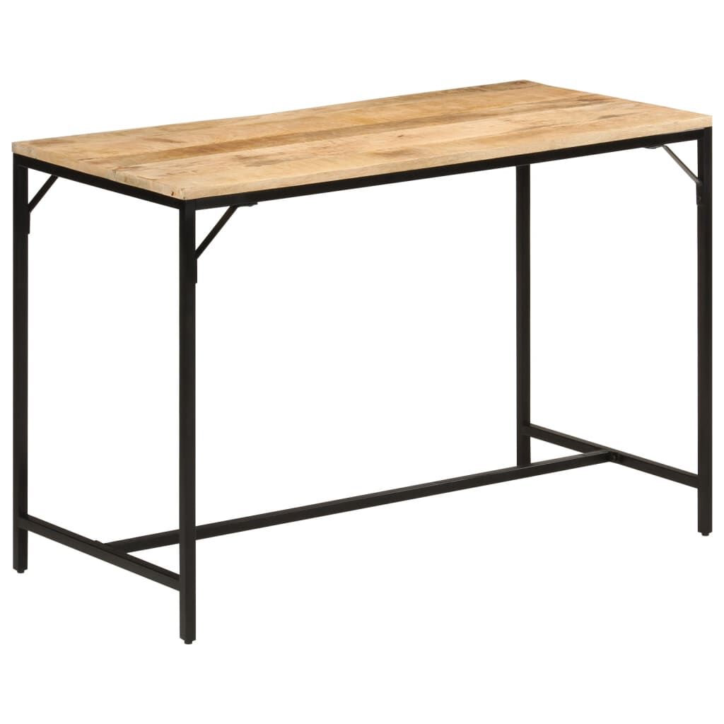vidaXL Τραπεζαρία 110x55x75 εκ. Μασίφ Ακατέργαστο Ξύλο Μάνγκο/Σίδηρο