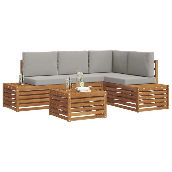 vidaXL &Sigma;&epsilon;&iota;&rho;ά &Kappa;&alpha;&nu;&alpha;&pi;έ &Epsilon;&xi;&omega;&tau;&epsilon;&rho;&iota;&kappa;&omicron;ύ 5 &Tau;&epsilon;&mu;ά&chi;&iota;&omicron; &Phi;&upsilon;&sigma;&iota;&kappa;ό &kappa;&alpha;&iota; &Alpha;&nu;&omicron;&iota;&chi;&tau;ό &Gamma;&kappa;&rho;&iota;