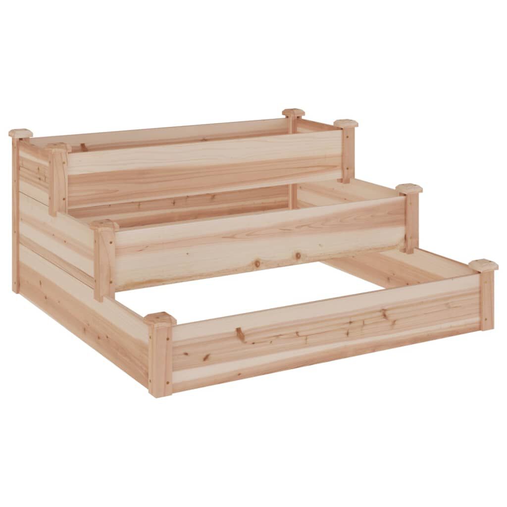 vidaXL Ζαρντινιέρα Υπερυψωμένη 120 x 120 x 56 εκ. Μασίφ Ξύλο Ακακίας