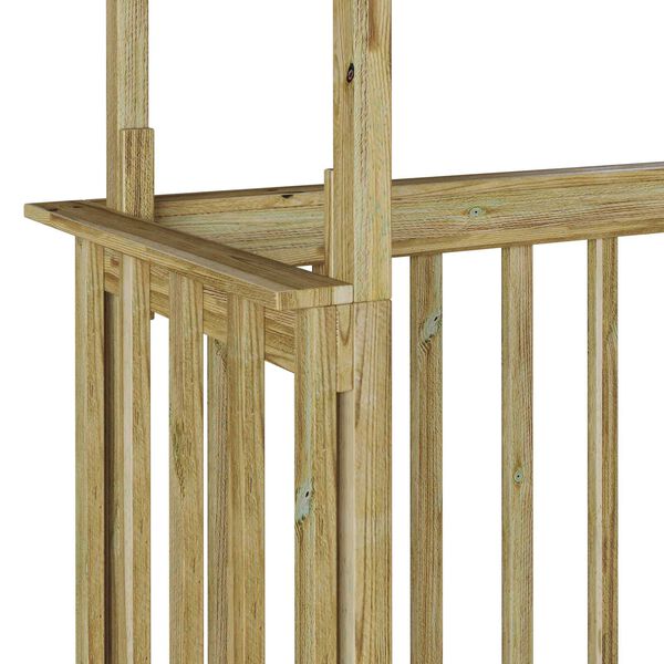 vidaXL BBQ Σκεπή 133.5x63x200 εκ. Επεξεργασμένο Ξύλο Πεύκου