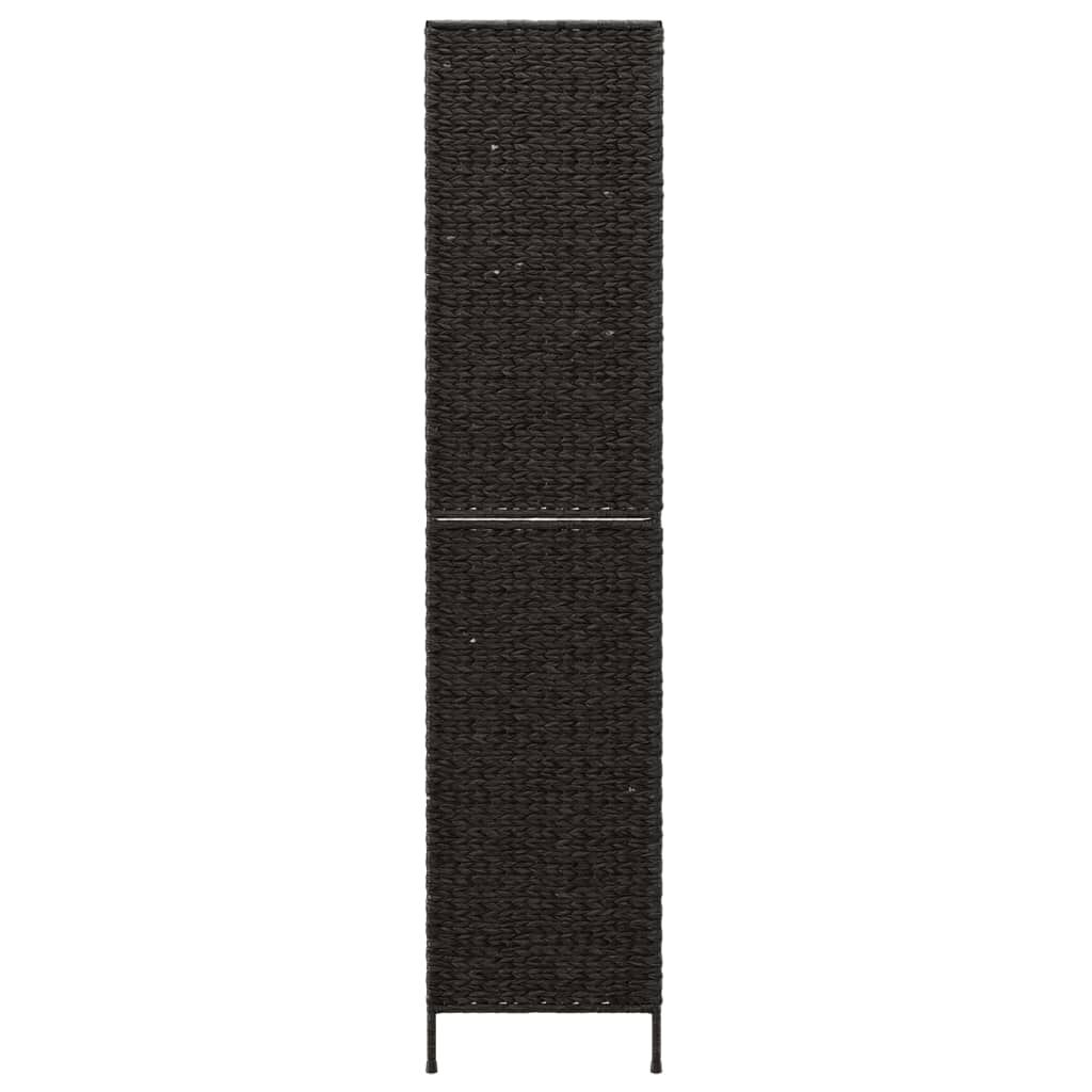 vidaXL Διαχωριστικό Δωματίου με 3 Πάνελ Μαύρο 122x180εκ. Υάκινθο Νερού