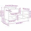 vidaXL Ντουλάπα Παπουτσιών με συρτάρι artisan δρυς 102 x 36 x 60 εκ.