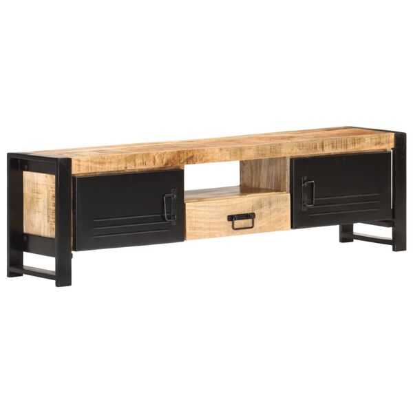 vidaXL Έπιπλο Τηλεόρασης 140 x 30 x 40 εκ. από Ακατέργαστο Ξύλο Μάνγκο