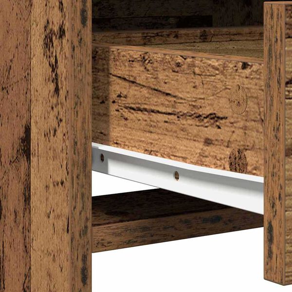 vidaXL Σετ Τραπεζιού Μακιγιάζ 2 pcs Παλαιό ξύλο 50 x 41 x 135 εκ
