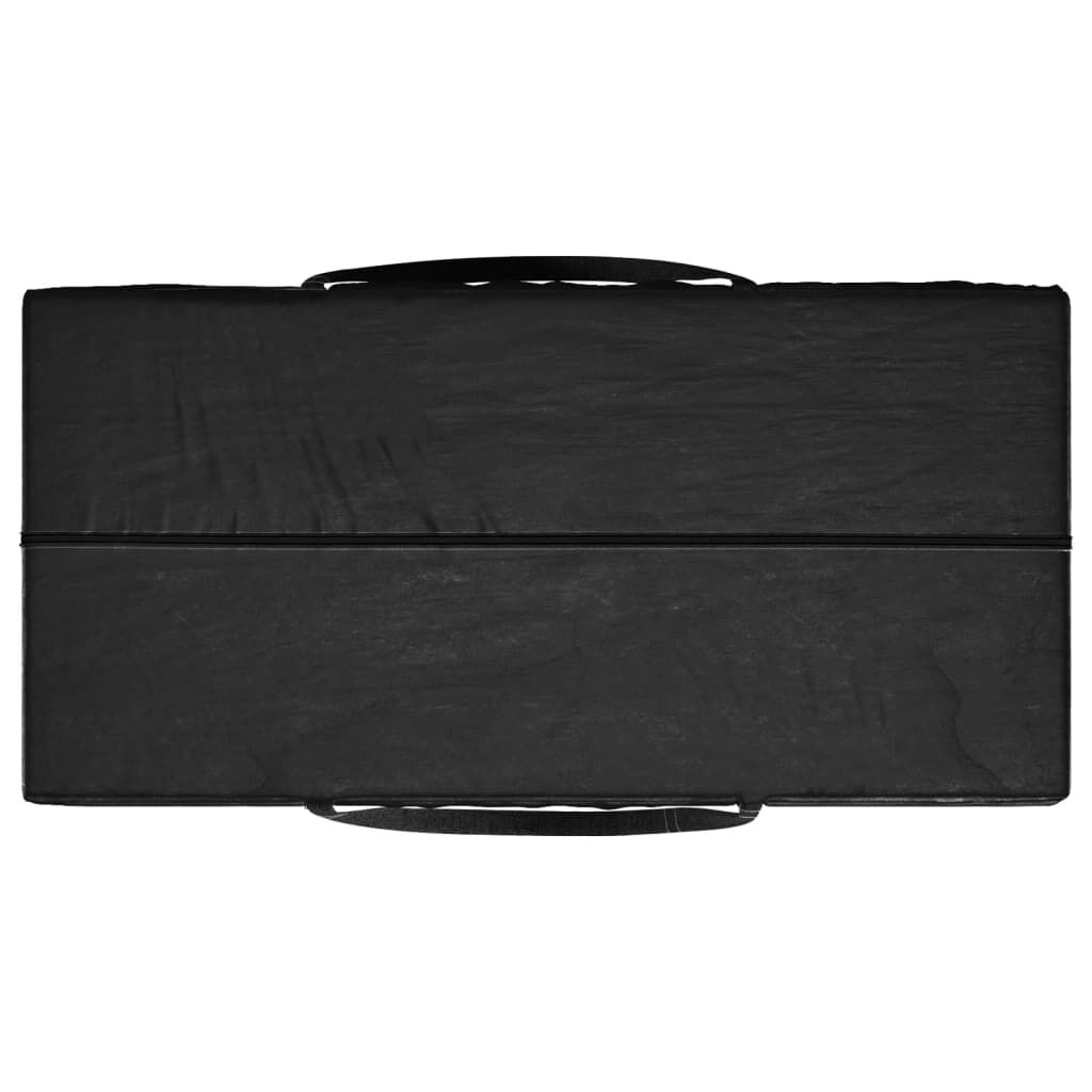 vidaXL Τσάντα Αποθ. Μαξιλαριών Κήπου Μαύρη 150x75x75 εκ. Πολυαιθυλένιο