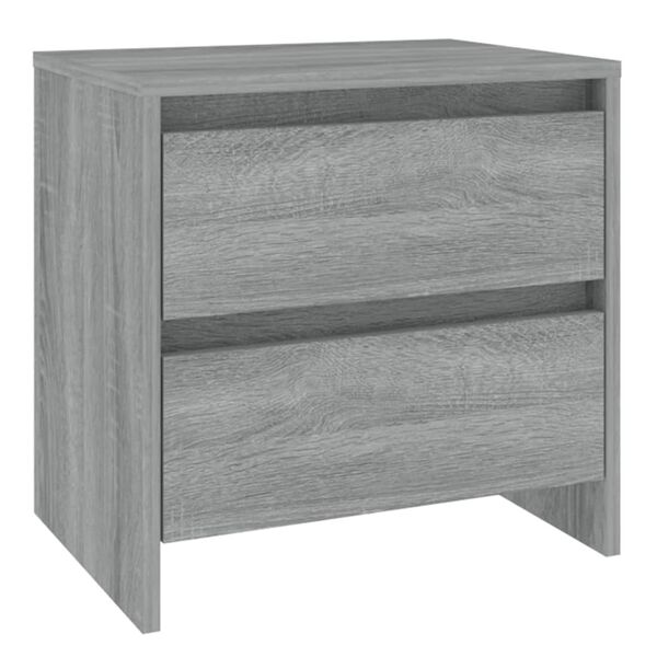 vidaXL Κομοδίνα 2 τεμ. Γκρι Sonoma 45 x 34,5 x 44,5 εκ. Μοριοσανίδα