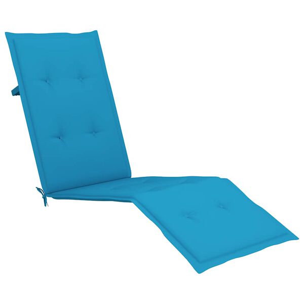 vidaXL Μαξιλάρι Σεζλόνγκ Μπλε (75+105) x 50 x 4 εκ.
