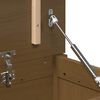 vidaXL Κουτί Αποθήκευσης Καφέ Μελί 110x50x45,5εκ από Μασίφ Ξύλο Πεύκου