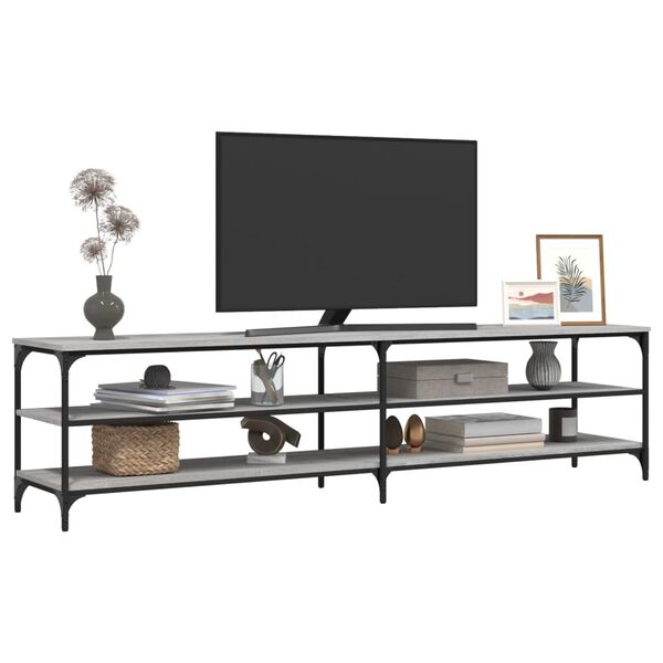 vidaXL Έπιπλο Τηλεόρασης Γκρι Sonoma 200x30x50 εκ. Επεξ. Ξύλο