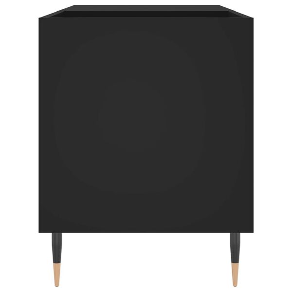vidaXL Δισκοθήκη Μαύρη 85 x 38 x 48 εκ. από Επεξεργασμένο Ξύλο