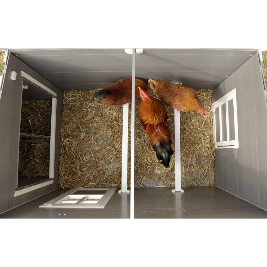 Kerbl Κοτέτσι ECO Barney Γκρι / Λευκό 137 x 73 x 83 εκ. Πλαστικό