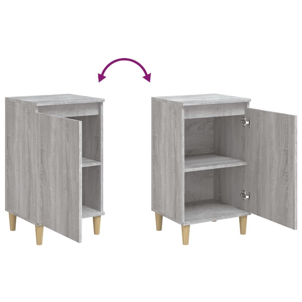 vidaXL Κομοδίνο Γκρι Sonoma 40x35x70 εκ. από Επεξεργασμένο Ξύλο