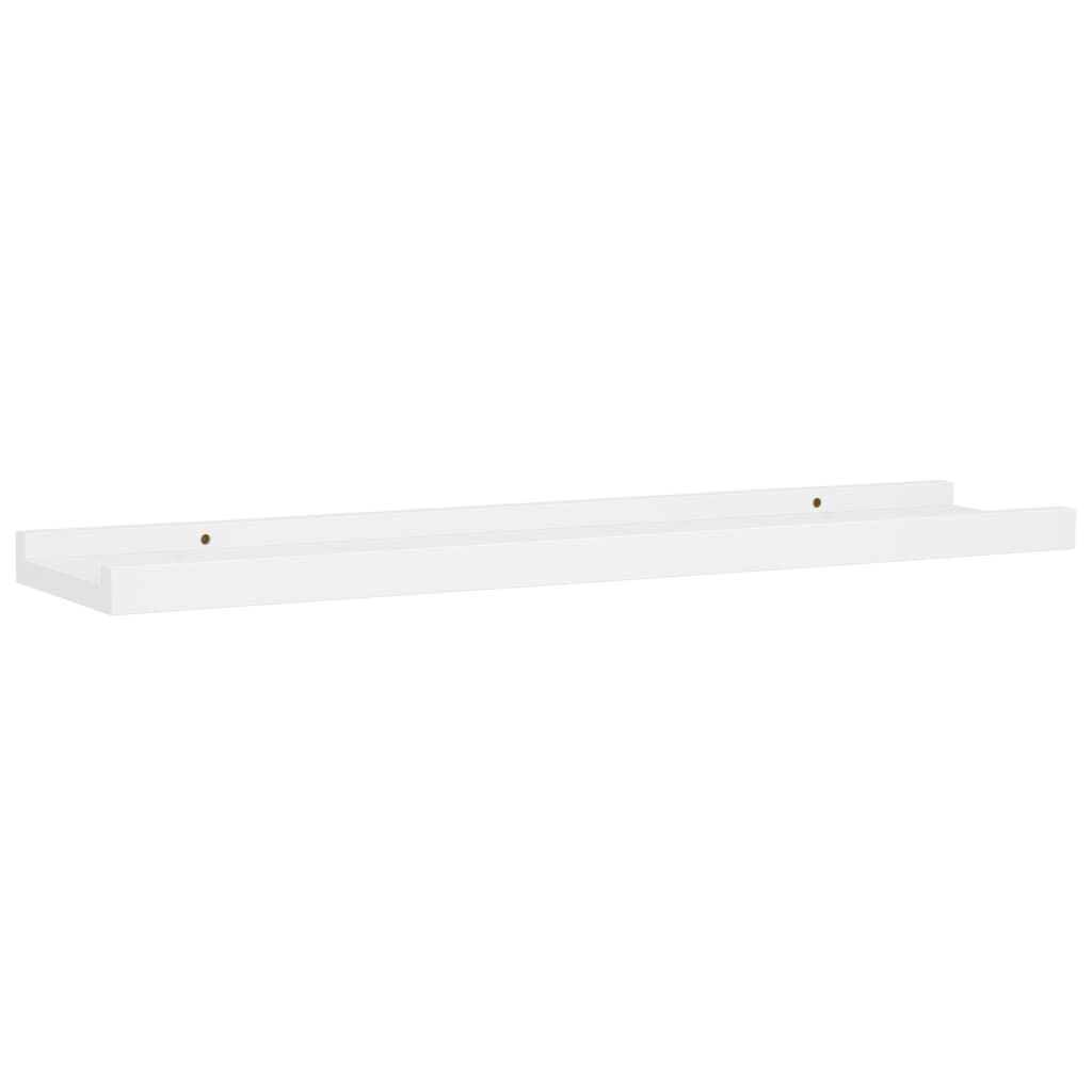 vidaXL Ράφια για Κορνίζες 2 τεμ. Λευκά 60 x 9 x 3 εκ. από MDF