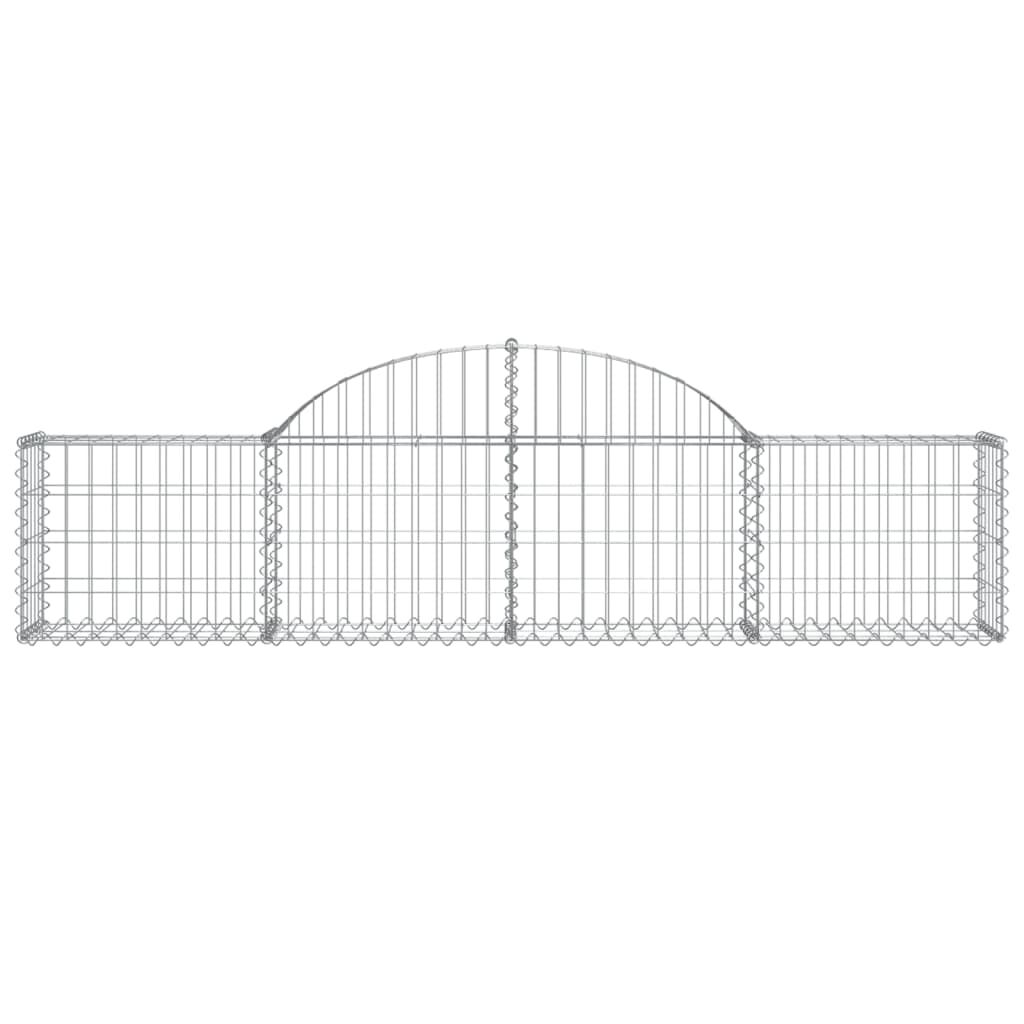 vidaXL Συρματοκιβώτια Τοξωτά 13 τεμ. 200x30x40/60 εκ. Γαλβαν. Ατσάλι