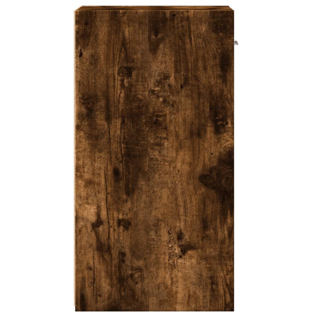 vidaXL Κομοδίνο Καπνιστή Δρυς 35x34x65 εκ. από Επεξεργασμένο Ξύλο