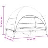 vidaXL Ανασηκωμένο Κρεβάτι Σκύλου Μαύρο 127 x 81 x 108 εκ.