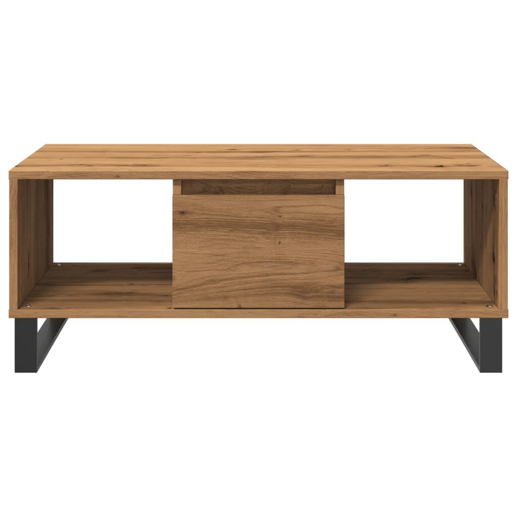 vidaXL Τραπεζάκι Σαλονιού Αρτισιανή Δρυς 90x50x36,5εκ Επεξεργασμ. Ξύλο