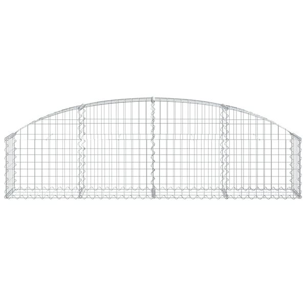 vidaXL Συρματοκιβώτιο Τοξωτό 200x30x40/60εκ. από Γαλβανισμένο Σίδερο