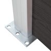 vidaXL Πάνελ Περίφραξης Μαύρο 175 x 186 εκ. από WPC
