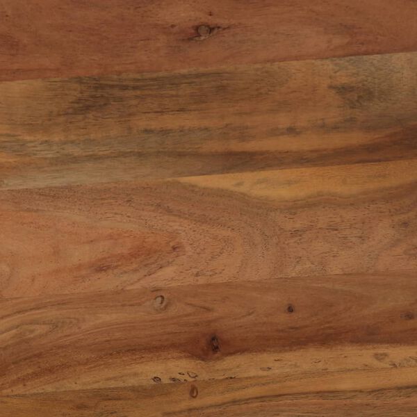 vidaXL Τραπεζαρία 120 x 60 x 76 εκ. από Μασίφ Ξύλο Ακακίας και Ατσάλι