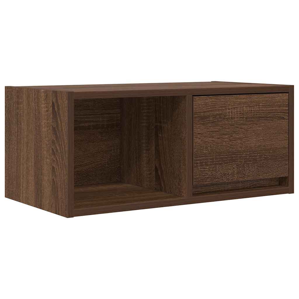vidaXL Έπιπλο Τηλεόρασης καφέ δρυς 60x31x25,5 εκ. Επεξεργασμένο Ξύλο