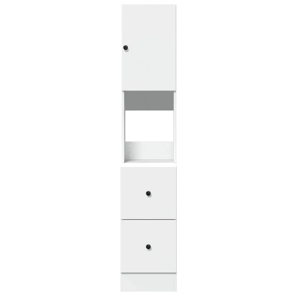 vidaXL Στήλη Κουζίνας Λευκή 35x50x180 εκ. από Επεξεργασμένο Ξύλο