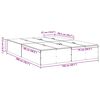 vidaXL Σκελετός Κρεβατιού Γκρι sonoma 150 x 200 cm Επεξεργασμένο ξύλο