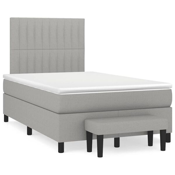 vidaXL &Kappa;&rho;&epsilon;&beta;ά&tau;&iota; Boxspring &mu;&epsilon; &Sigma;&tau;&rho;ώ&mu;&alpha; &Alpha;&nu;&omicron;&iota;&chi;&tau;ό &Gamma;&kappa;&rho;&iota; 120x190 &epsilon;&kappa;. &Upsilon;&phi;&alpha;&sigma;&mu;ά&tau;&iota;&nu;&omicron;