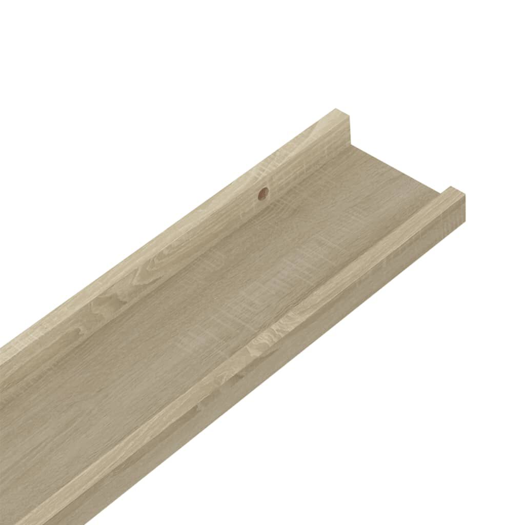 vidaXL Ράφια Τοίχου 4 τεμ. Sonoma Δρυς 115 x 9 x 3 εκ.