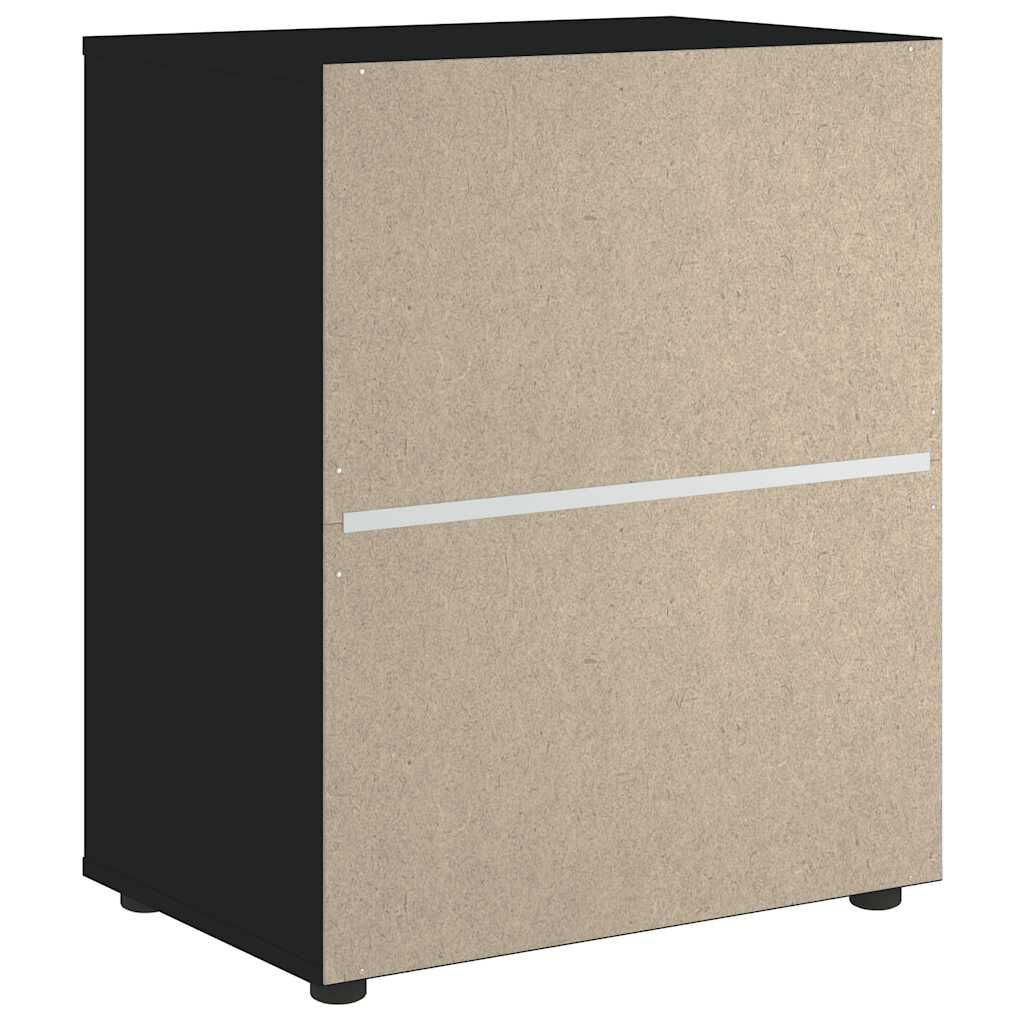 vidaXL Sideboard "VISNES" Μαύρο 60x40x73 cm Ξύλο μηχανής