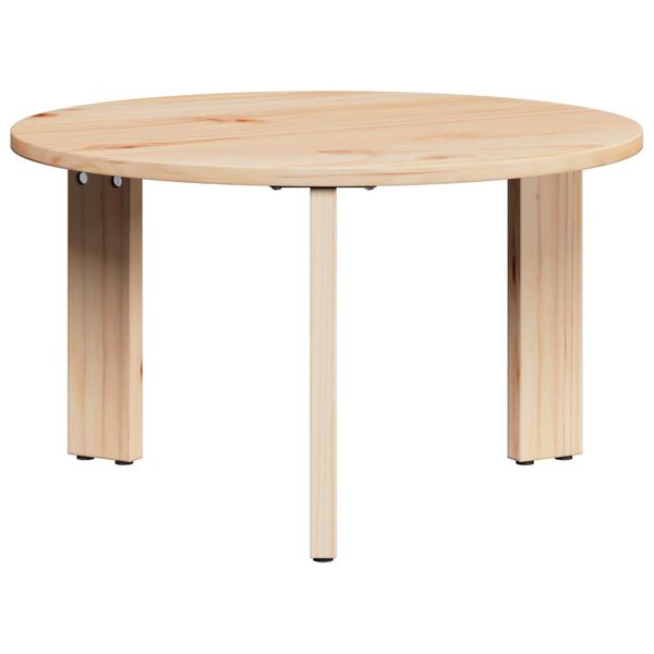 vidaXL Τραπεζάκι σαλονιού 3 pcs Φυσικό 47.5 x 47.5 x 27 εκ.