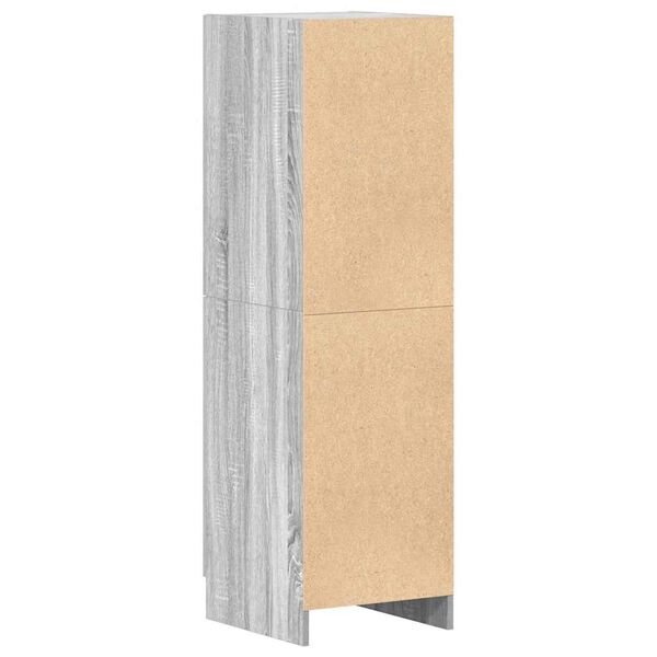 vidaXL Ντουλάπι Κουζίνας Γκρι sonoma 38x41,5x131,5 εκ. Επεξεργ. Ξύλο
