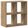 vidaXL Βιβλιοθήκη Αρτισιανή Δρυς 68,5x32x68,5 εκ. Επεξεργασμένο Ξύλο