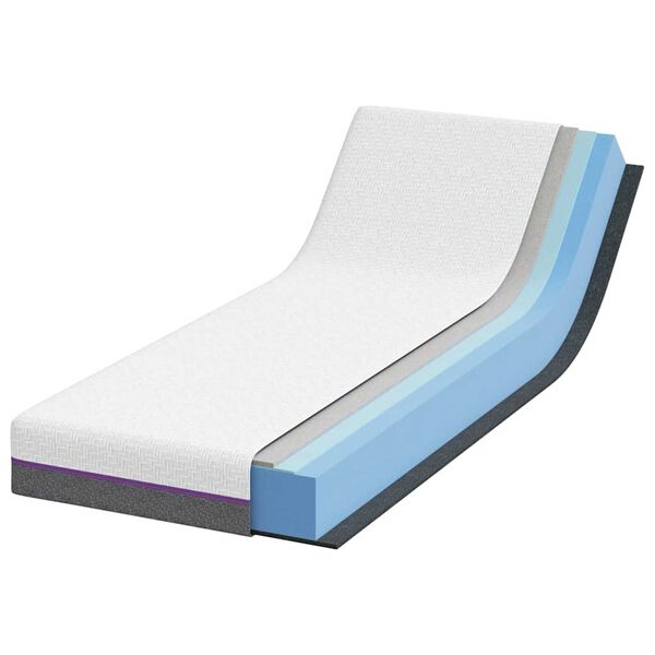 vidaXL Στρώμα Λευκό, Γκρι 70 x 200 cm Pěna