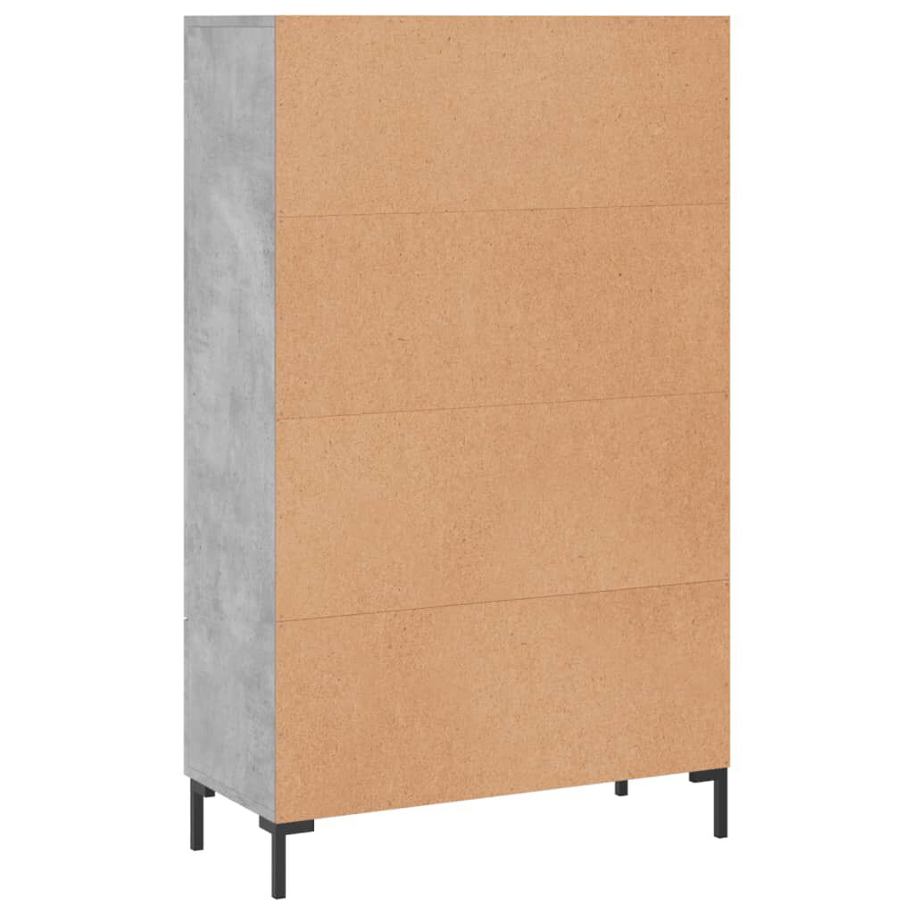 vidaXL Ντουλάπα Γκρι Σκυροδέματος 69,5 x 31 x 115 εκ. Επεξεργ. Ξύλο