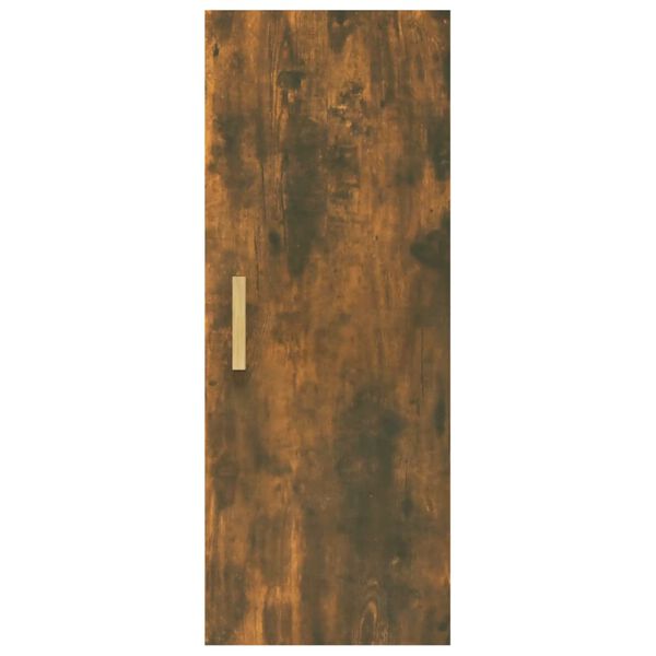 vidaXL Ντουλάπι Τοίχου Καπνιστή δρυς 34,5x34x90 εκ. Επεξεργασμένο Ξύλο