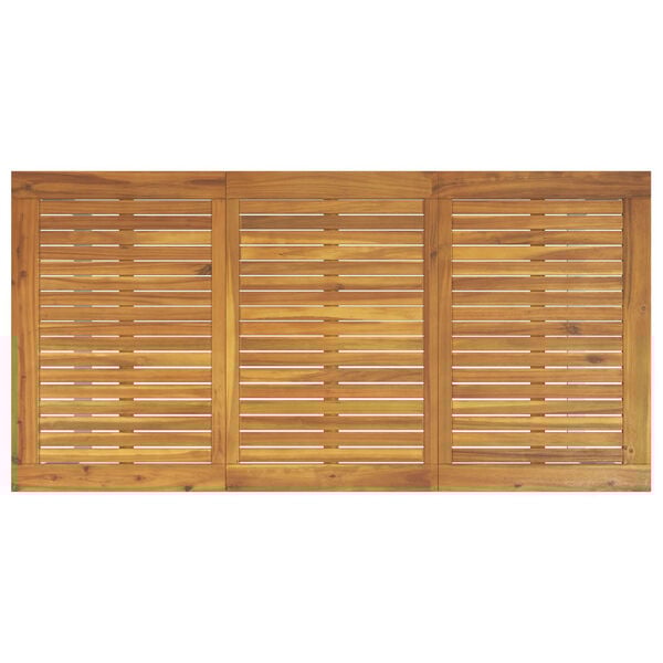 vidaXL Σέτ φαγητού για κήπο 5 pcs Γκρι και καφέ 160 x 80 x 75 cm