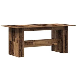 vidaXL &Tau;&rho;&alpha;&pi;έ&zeta;&iota; &tau;&rho;&alpha;&pi;&epsilon;&zeta;&alpha;&rho;ί&alpha;&sigmaf; &Pi;&alpha;&lambda;&iota;ό &xi;ύ&lambda;&omicron; 180x90x76 cm &Xi;ύ&lambda;&iota;&nu;&eta; &kappa;&alpha;&tau;&alpha;&sigma;&kappa;&epsilon;&upsilon;ή