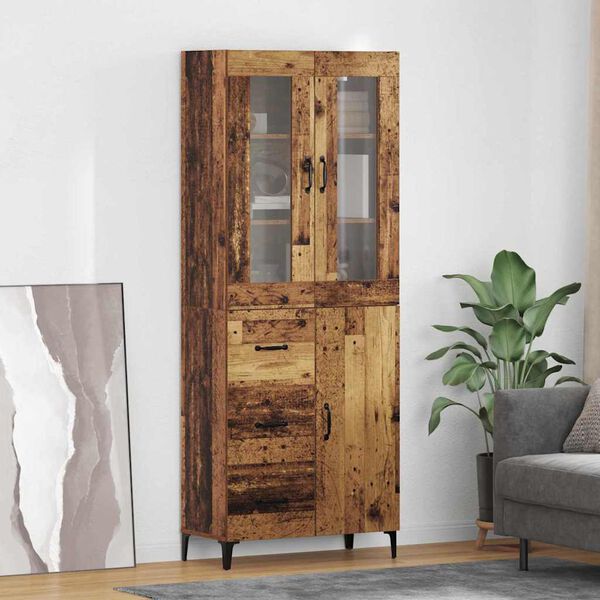 vidaXL Highboard &Pi;&alpha;&lambda;&iota;ό &Xi;ύ&lambda;&omicron; 69,5 x 34 x 180 &epsilon;&kappa;. &Epsilon;&pi;&epsilon;&xi;&epsilon;&rho;&gamma;&alpha;&sigma;&mu;έ&nu;&omicron; &xi;ύ&lambda;&omicron;