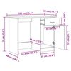 vidaXL Γραφείο Όψη Παλαιού Ξύλου 100x50x76 εκ. από Επεξεργασμένο Ξύλο