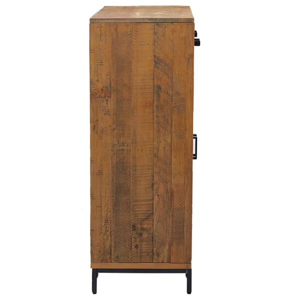 vidaXL Παπουτσοθήκη 75 x 40 x 110 εκ. από Μασίφ Ξύλο Πεύκου