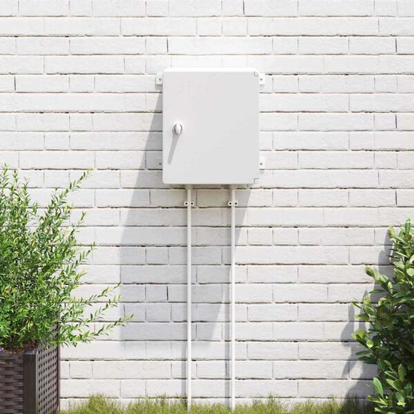 vidaXL Ντουλάπι Ελέγχου Γκρι 30 x 16.5 x 35 εκ. ΑΒΣ Πλαστικό