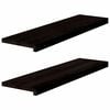 vidaXL &Pi;έ&lambda;&mu;&alpha;&tau;&alpha; &Sigma;&kappa;ά&lambda;&alpha;&sigmaf; 2 &tau;&epsilon;&mu;ά&chi;&iota;&alpha; &Kappa;&alpha;&phi;έ-&Mu;&alpha;ύ&rho;&omicron; 90x30x2 cm &Xi;ύ&lambda;&omicron; &mu;&alpha;&sigma;ί&phi; &delta;&rho;&upsilon;&sigmaf;