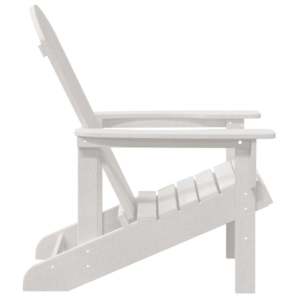 vidaXL Καρέκλες Adirondack 2 τμχ Λευκό 74x82x90 εκ HDPE