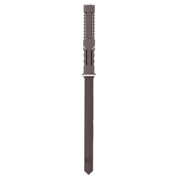 vidaXL Βραχίονες αιωρούμενου ραφιού 12 pcs Καφέ Ø10 x 170 mm Ατσάλι
