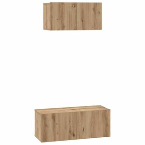 vidaXL &Sigma;&epsilon;&tau; &epsilon;&pi;ί&pi;&lambda;&omicron;&upsilon; &tau;&eta;&lambda;&epsilon;ό&rho;&alpha;&sigma;&eta;&sigmaf; 2 &tau;&mu;&chi;. Artisan Oak &Epsilon;&pi;&epsilon;&xi;&epsilon;&rho;&gamma;&alpha;&sigma;&mu;έ&nu;&omicron; &Xi;ύ&lambda;&omicron;